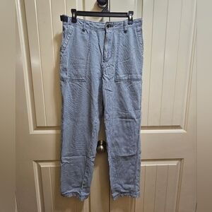 Blue Striped Pants